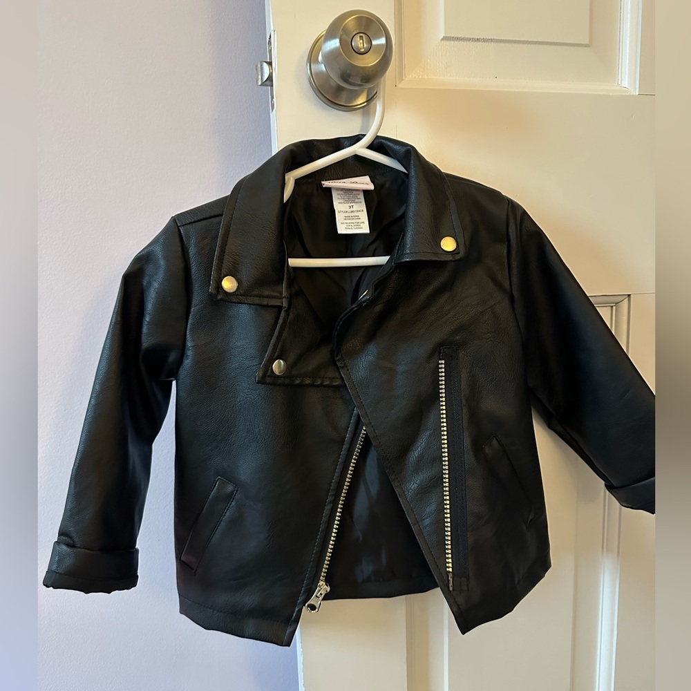 Toddler Faux Leather Jacket
